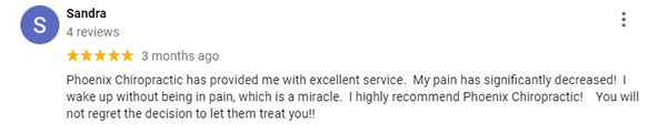 Chiropractic Peachtree Corners GA Testimonial Sandra