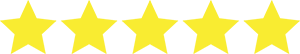 5 Gold Stars Google Logo